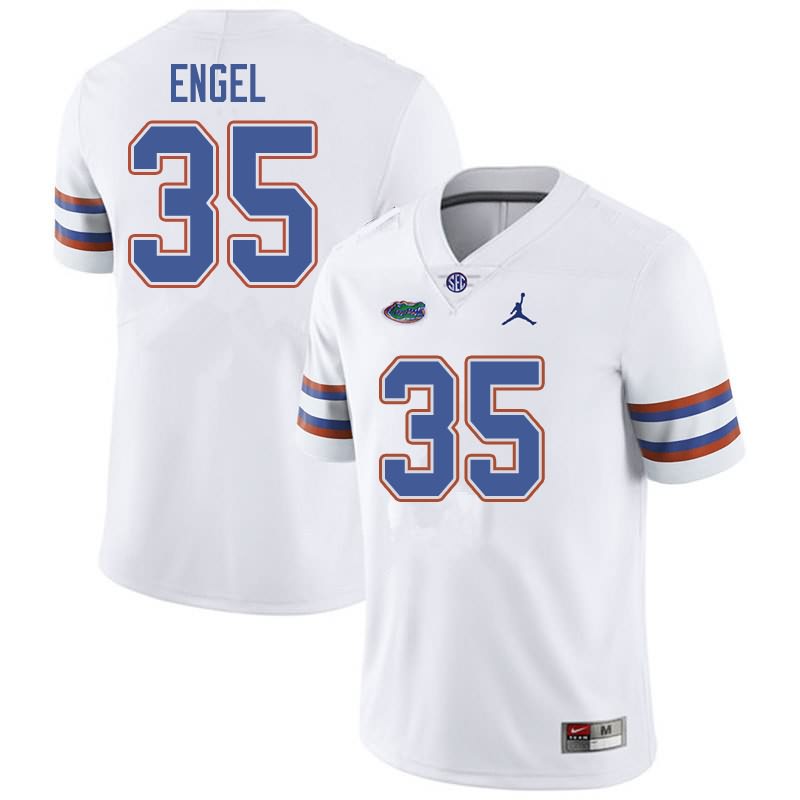 Men's NCAA Florida Gators Kyle Engel #35 Stitched Authentic Jordan Brand White College Football Jersey LSQ0365XH